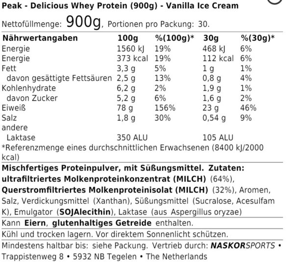 Delicious Whey Protein (900g)