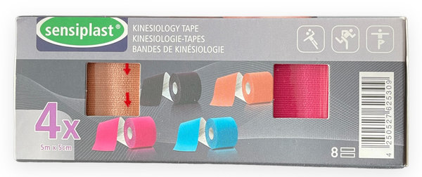 Kinesiologie-Tapes (4 Rolls in one packet)